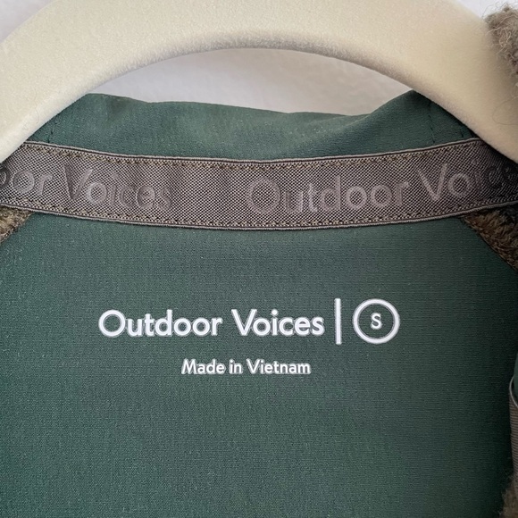 Outdoor Voices MegaFleece wool half zip sweater hoodie athleisure lounge small S - Picture 5 of 12